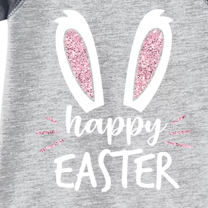 Happy Easter Bunny Ears Infant Baby Jersey Bodysuit