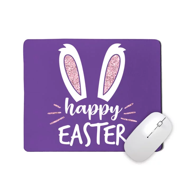 Happy Easter Bunny Ears Mousepad