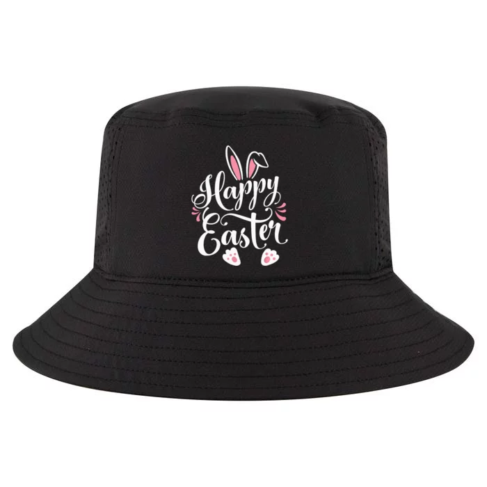 Happy Easter Bunny Rabbit Face Funny Easter Day Wo Girl Cool Comfort Performance Bucket Hat