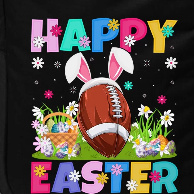 Happy Easter Bunny American Football Easter Sunday Gift Impact Tech Backpack