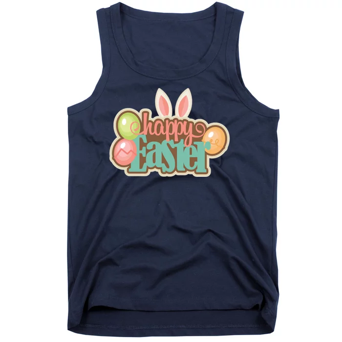 Happy Easter Bunny Ears Holiday Tank Top