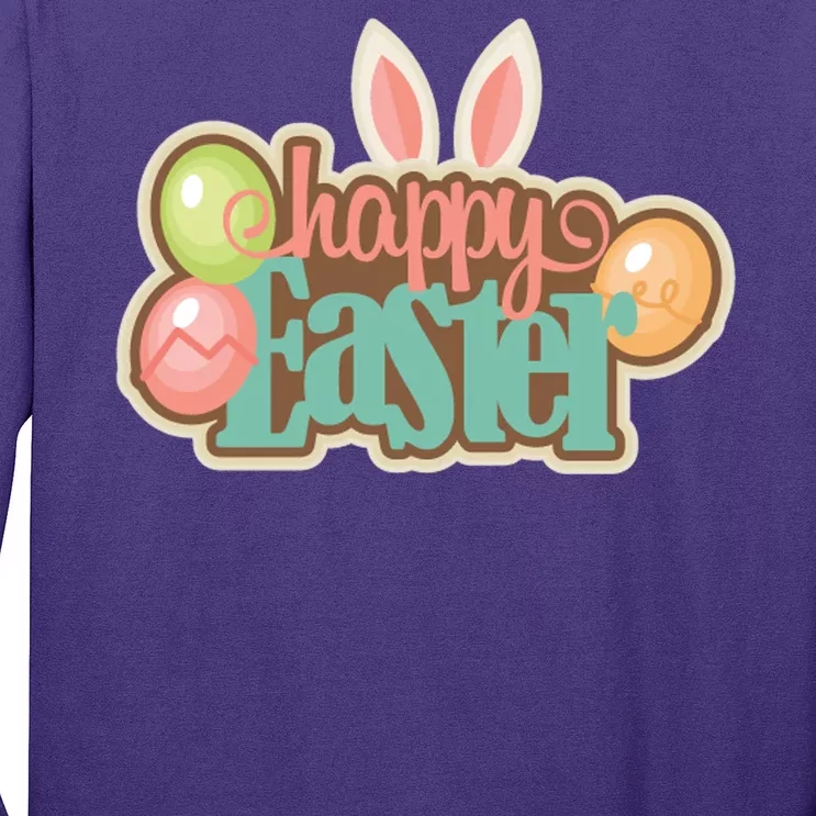 Happy Easter Bunny Ears Holiday Long Sleeve Shirt