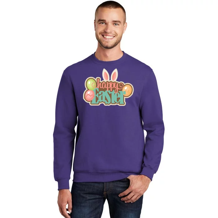 Happy Easter Bunny Ears Holiday Sweatshirt