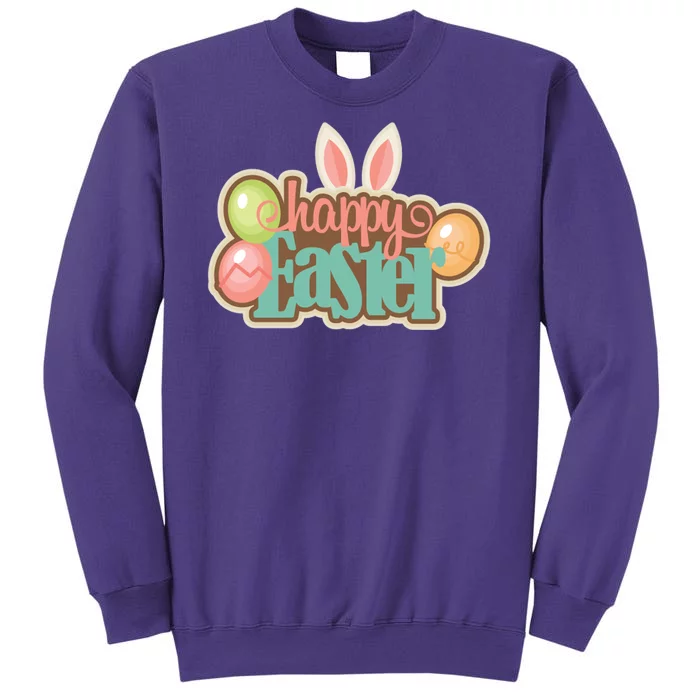 Happy Easter Bunny Ears Holiday Sweatshirt