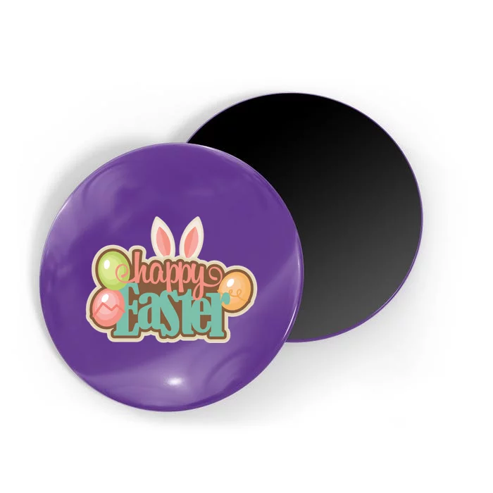 Happy Easter Bunny Ears Holiday Magnet