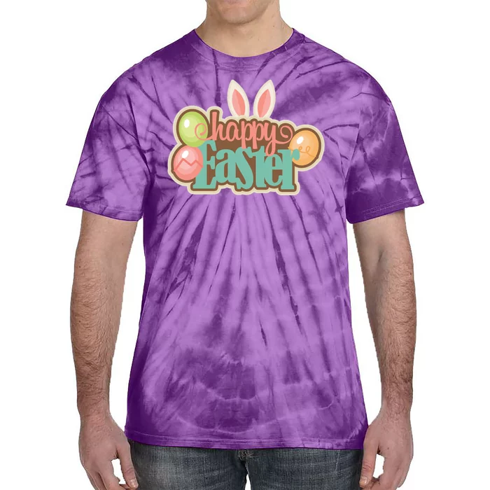 Happy Easter Bunny Ears Holiday Tie-Dye T-Shirt