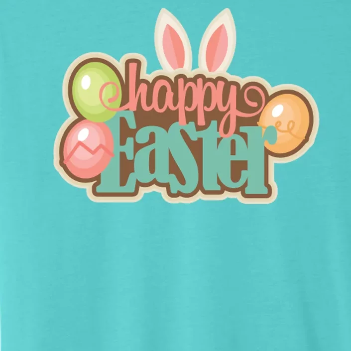 Happy Easter Bunny Ears Holiday ChromaSoft Performance T-Shirt