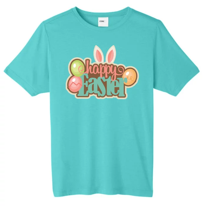 Happy Easter Bunny Ears Holiday ChromaSoft Performance T-Shirt