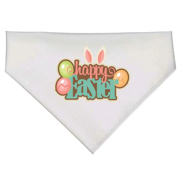 Happy Easter Bunny Ears Holiday USA-Made Doggie Bandana