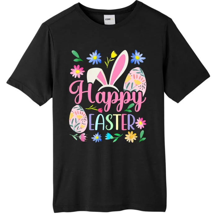 Happy Easter Bunny Spring Easter Egg Easter ChromaSoft Performance T-Shirt