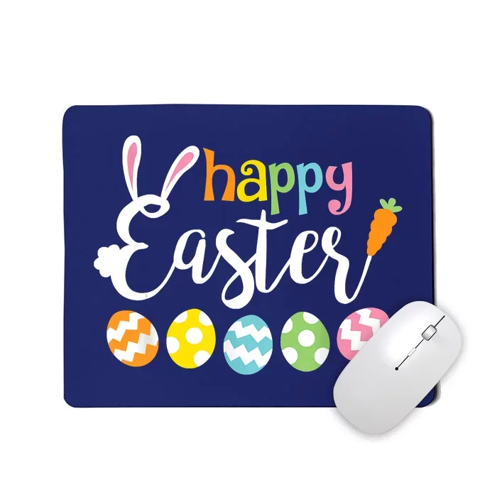 Happy Easter Bunny Rabbit Face Funny Easter Day Mousepad