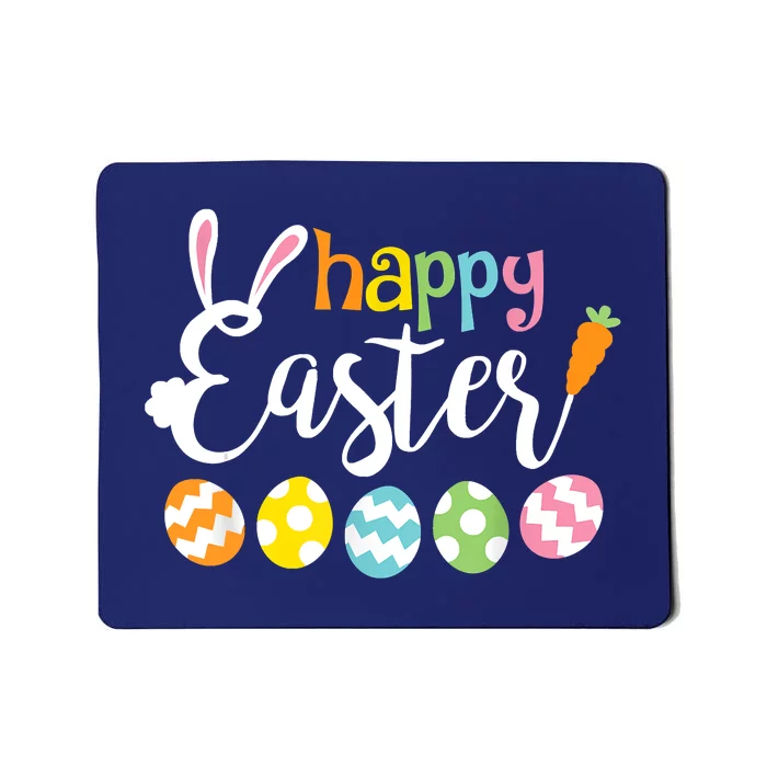 Happy Easter Bunny Rabbit Face Funny Easter Day Mousepad