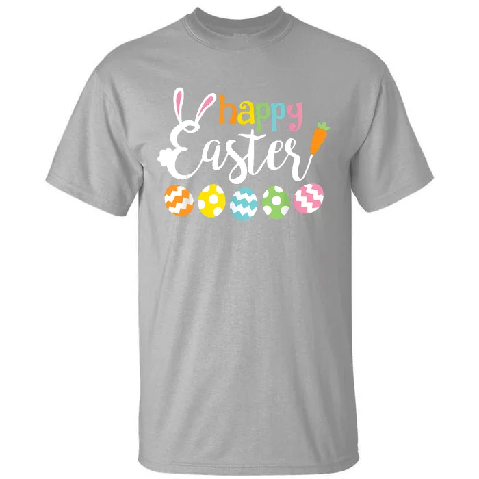 Happy Easter Bunny Rabbit Face Funny Easter Day Tall T-Shirt