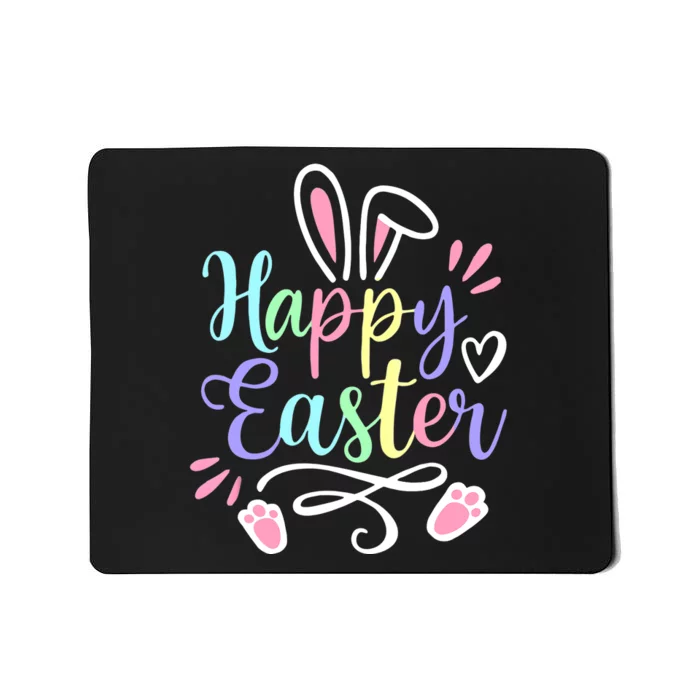 Happy Easter Bunny Rabbit Face Funny Easter Day Wo Girl Mousepad