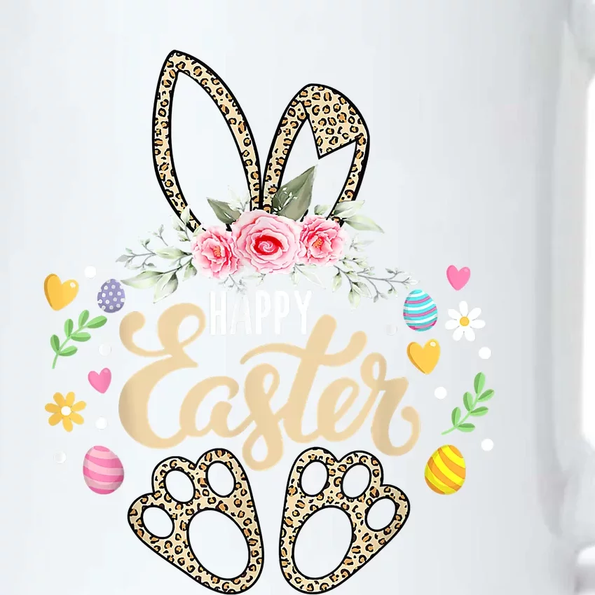 Happy Easter Bunny Leopard Easter Egg Hunt Easter Black Color Changing Mug