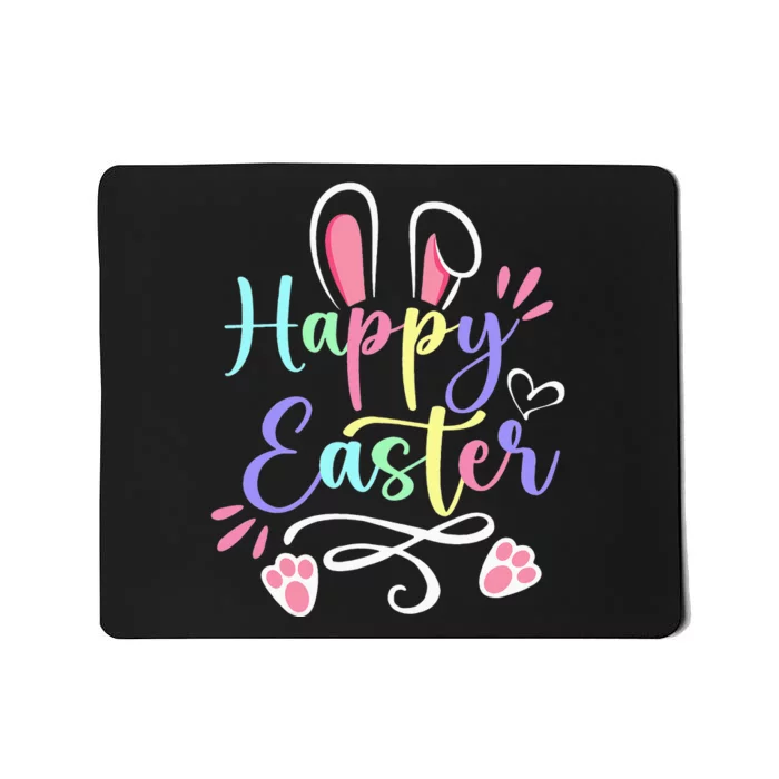 Happy Easter Bunny Rabbit Face Funny Easter Day Mousepad