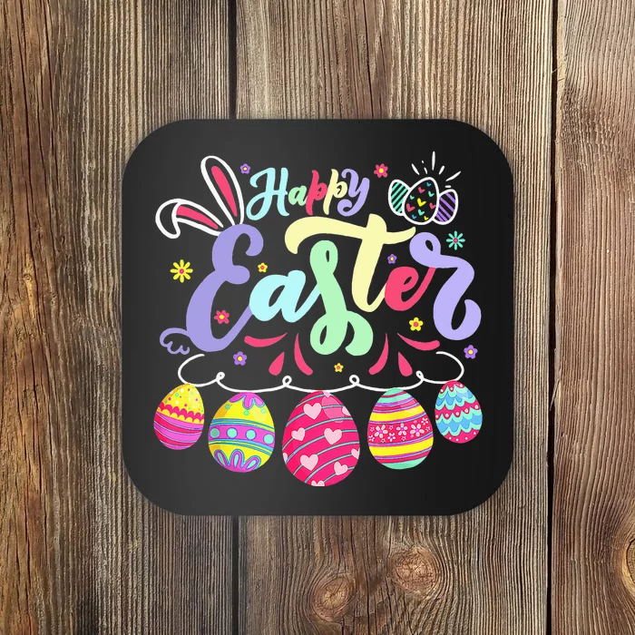 Happy Easter Bunny Spring Easter Egg Hunt Easter Coaster