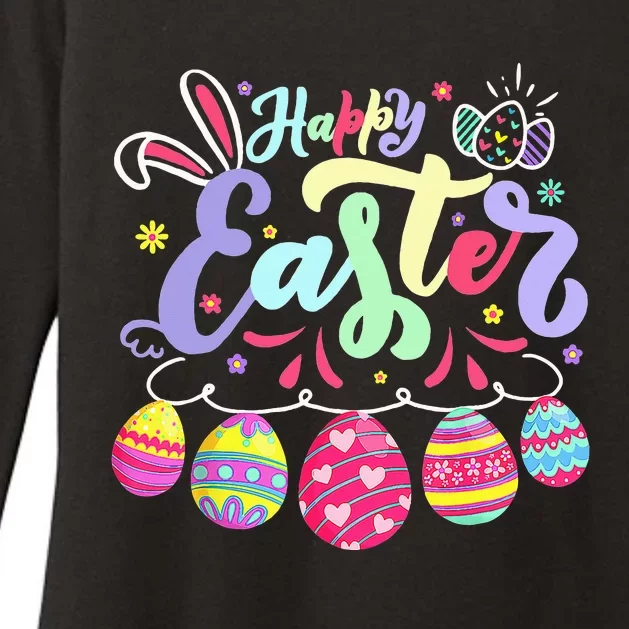 Happy Easter Bunny Spring Easter Egg Hunt Easter Womens CVC Long Sleeve Shirt