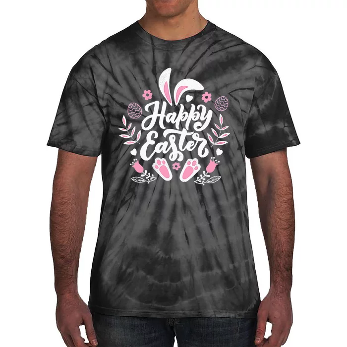 Happy Easter Bunny Egg Hunt Easter Day Rabbit Family Tie-Dye T-Shirt