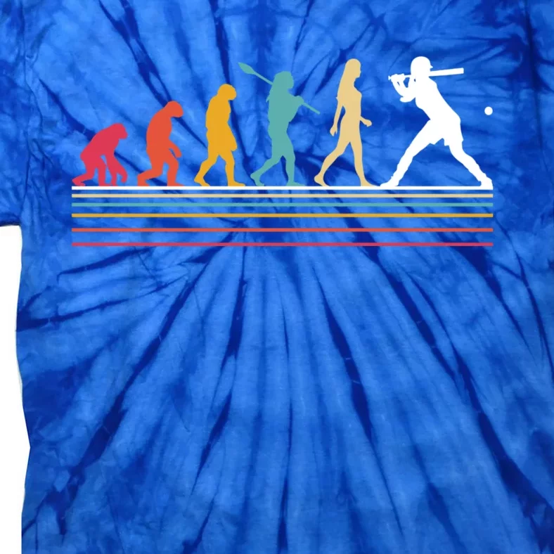 Hu Evolution Baseball Player Funny Sport Baseball Lover Gift Tie-Dye T-Shirt