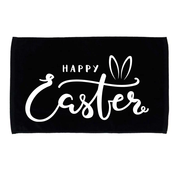 Happy Easter Bunny Ears Microfiber Hand Towel