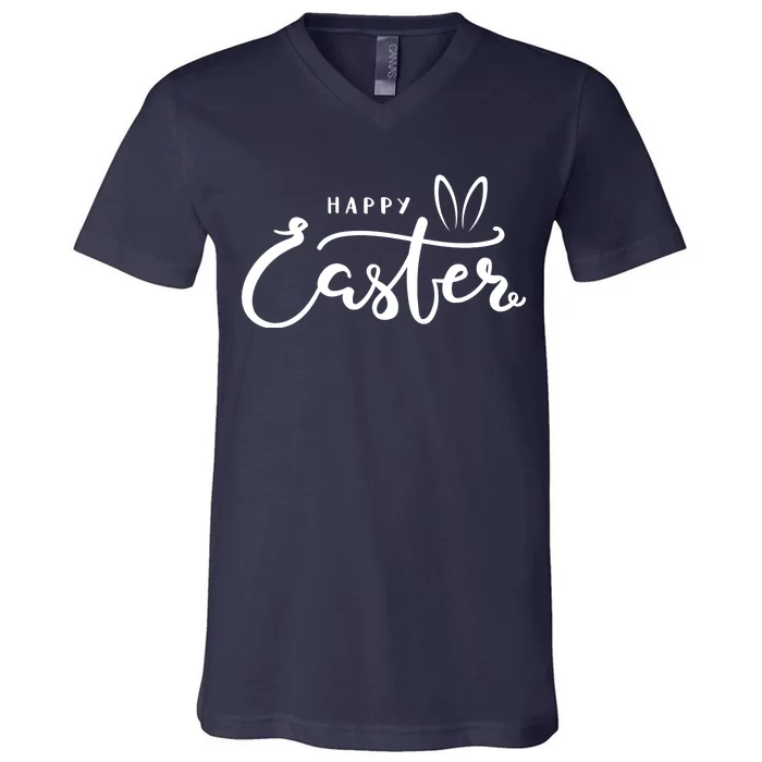 Happy Easter Bunny Ears V-Neck T-Shirt