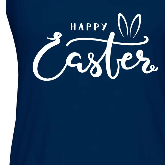 Happy Easter Bunny Ears Ladies Essential Flowy Tank