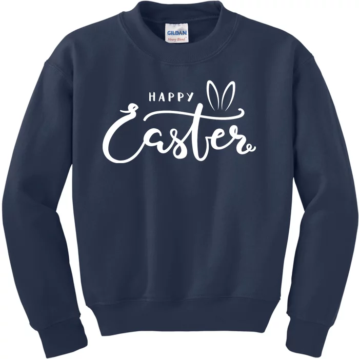 Happy Easter Bunny Ears Kids Sweatshirt