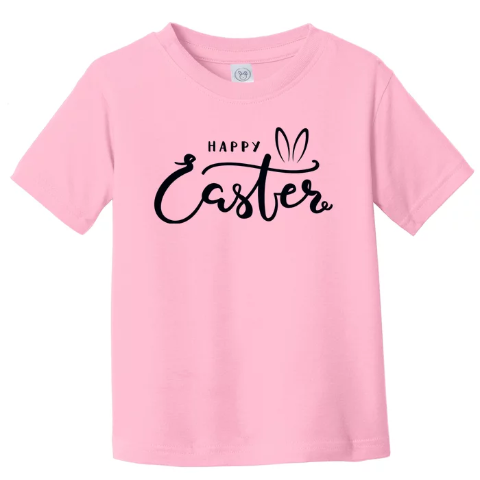 Happy Easter Bunny Ears Toddler T-Shirt