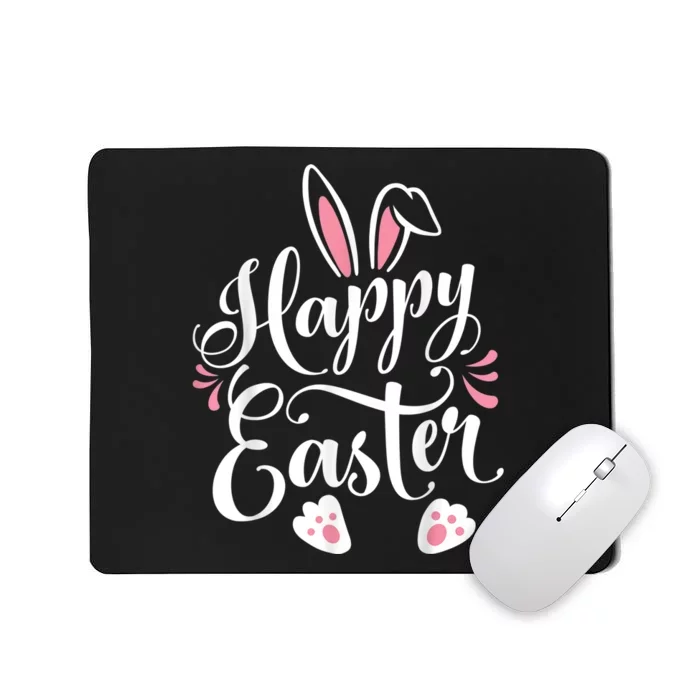 Happy Easter Bunny Rabbit Face Funny Easter Day Mousepad