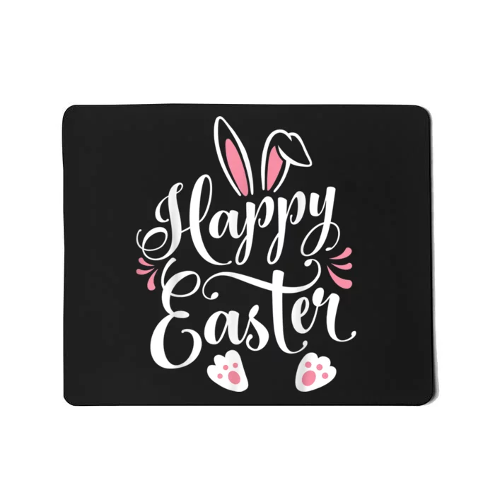 Happy Easter Bunny Rabbit Face Funny Easter Day Mousepad