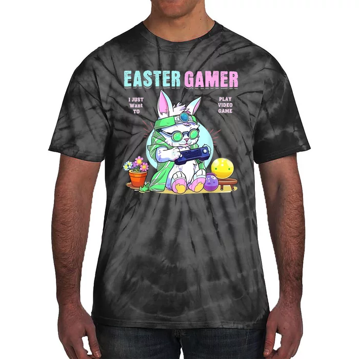 Happy Easter Bunny Funny Gamer Video Game Tie-Dye T-Shirt