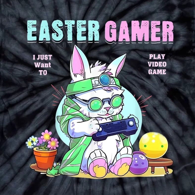 Happy Easter Bunny Funny Gamer Video Game Tie-Dye T-Shirt