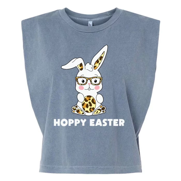 Hoppy Easter Bunny Cute Holiday Garment-Dyed Women's Muscle Tee