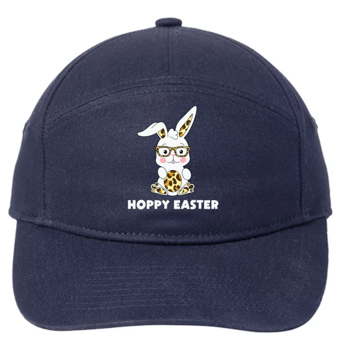 Hoppy Easter Bunny Cute Holiday 7-Panel Snapback Hat