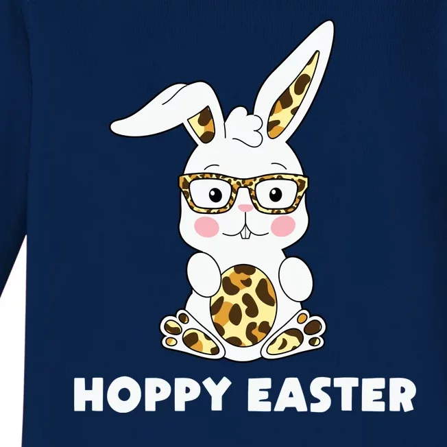 Hoppy Easter Bunny Cute Holiday Baby Long Sleeve Bodysuit