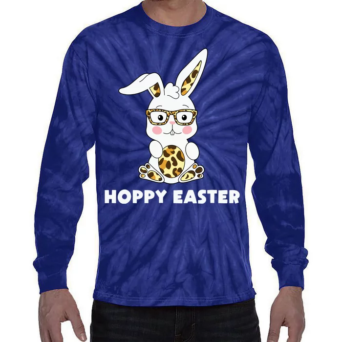 Hoppy Easter Bunny Cute Holiday Tie-Dye Long Sleeve Shirt