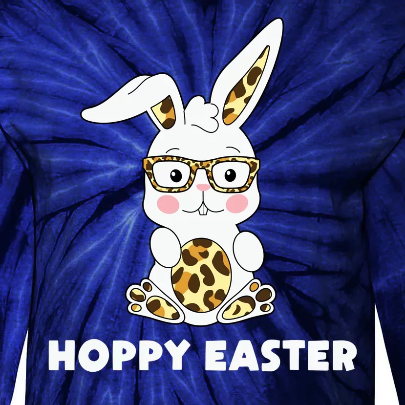 Hoppy Easter Bunny Cute Holiday Tie-Dye Long Sleeve Shirt