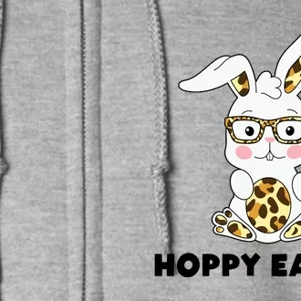 Hoppy Easter Bunny Cute Holiday Full Zip Hoodie