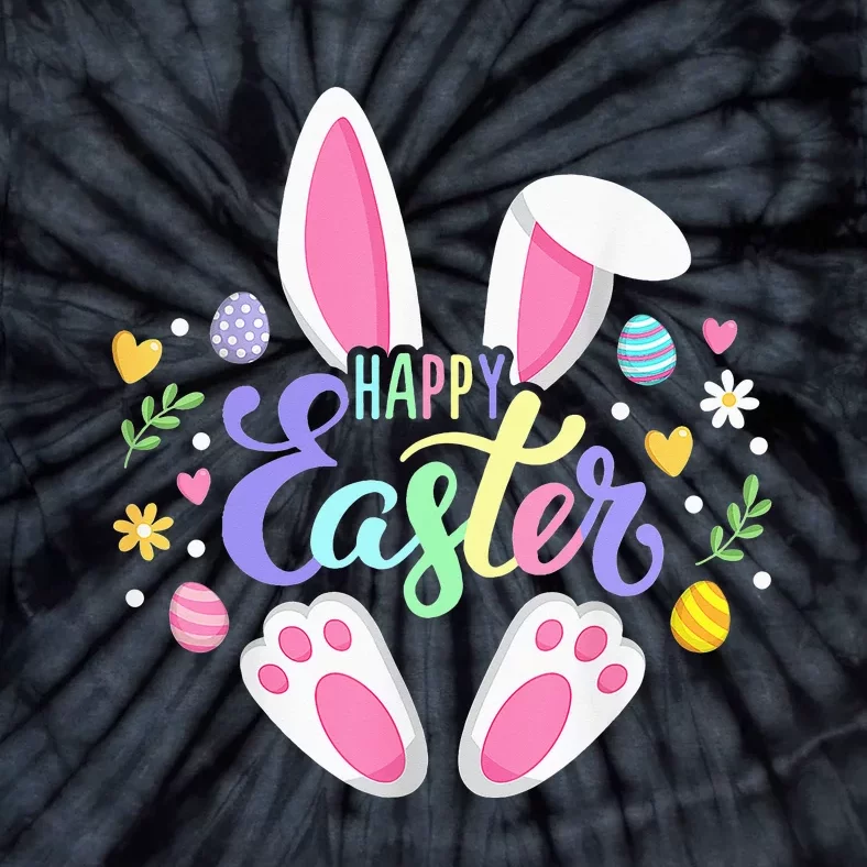 Happy Easter Bunny Easter Egg Hunt Squad Easter Family Tie-Dye T-Shirt