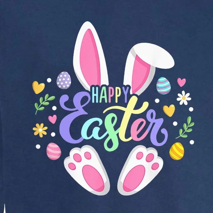 Happy Easter Bunny Easter Egg Hunt Squad Easter Family Garment-Dyed Sweatshirt