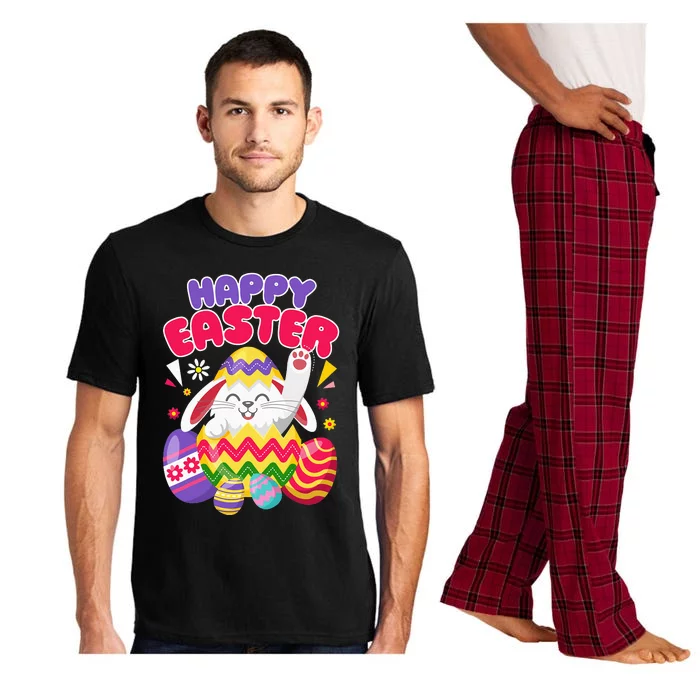 Happy Easter Bunny Easter Eggs Pajama Set