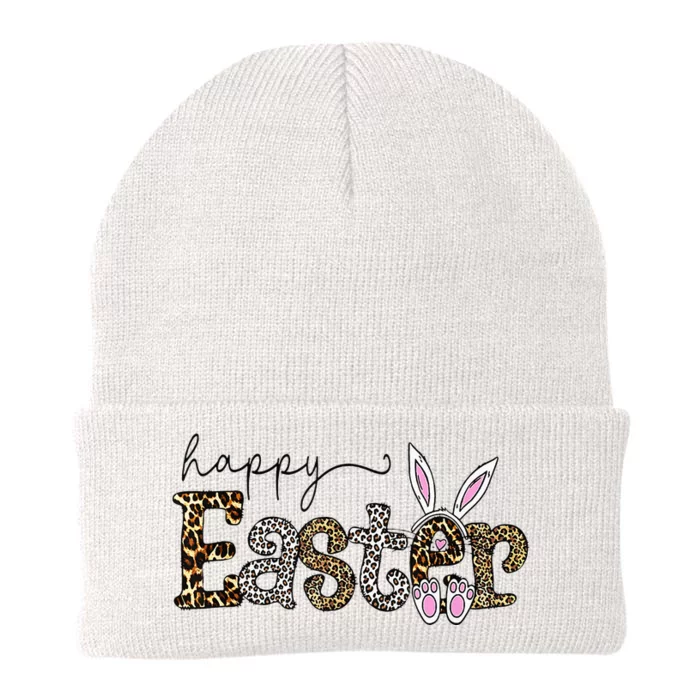 Happy Easter Bunny Rabbit Face Funny Easter Day Knit Cap Winter Beanie