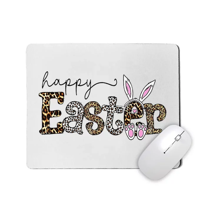 Happy Easter Bunny Rabbit Face Funny Easter Day Mousepad