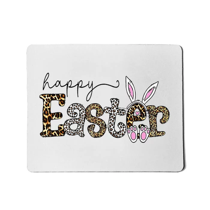 Happy Easter Bunny Rabbit Face Funny Easter Day Mousepad