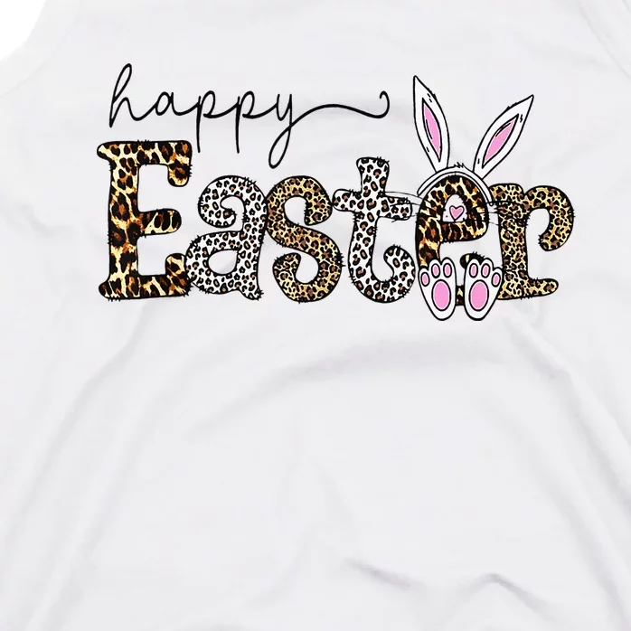 Happy Easter Bunny Rabbit Face Funny Easter Day Tank Top