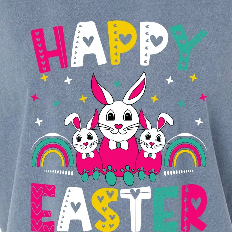 Happy Easter Bunny Easter Egg Hunt Squad Easter Day Garment-Dyed Women's Muscle Tee