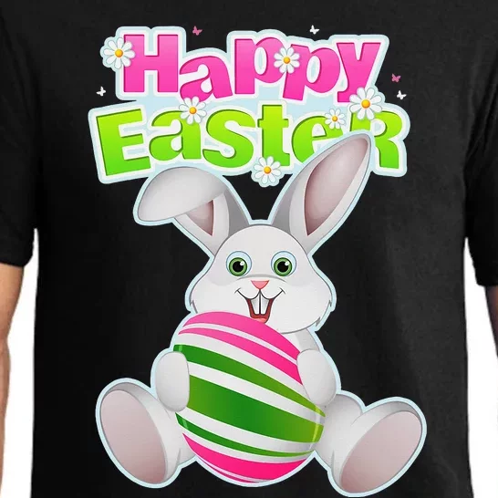 Happy Easter Bunny Rabbit Face Funny Easter Day Pajama Set