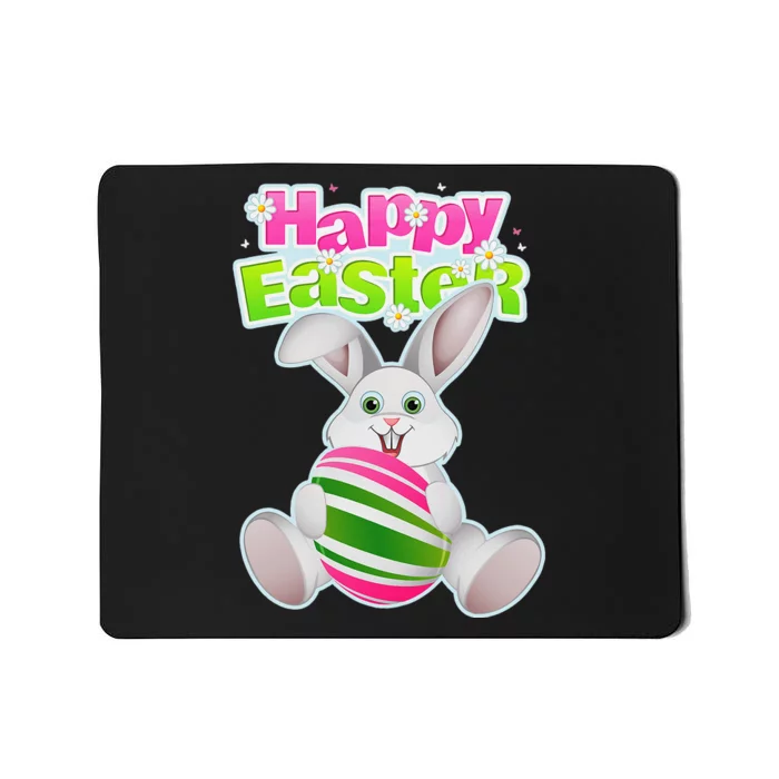 Happy Easter Bunny Rabbit Face Funny Easter Day Mousepad