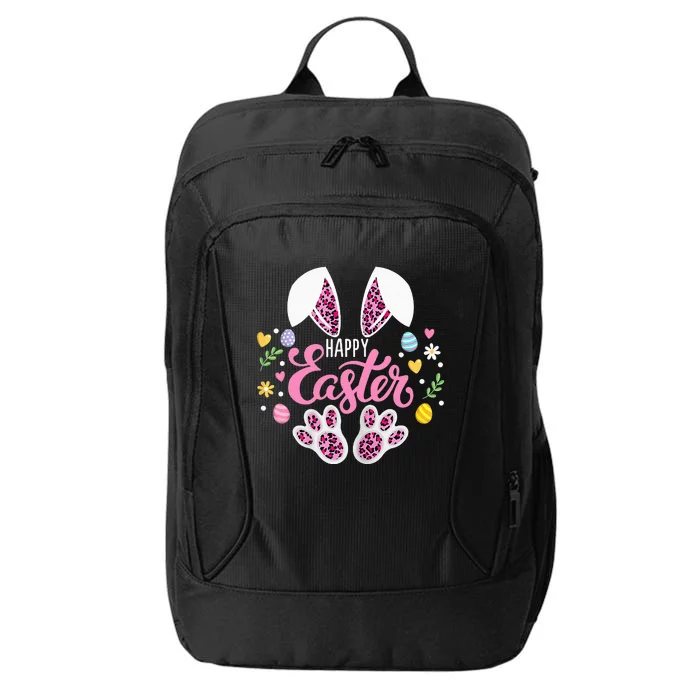 Happy Easter Bunny Leopard Easter Egg Hunt Easter City Backpack